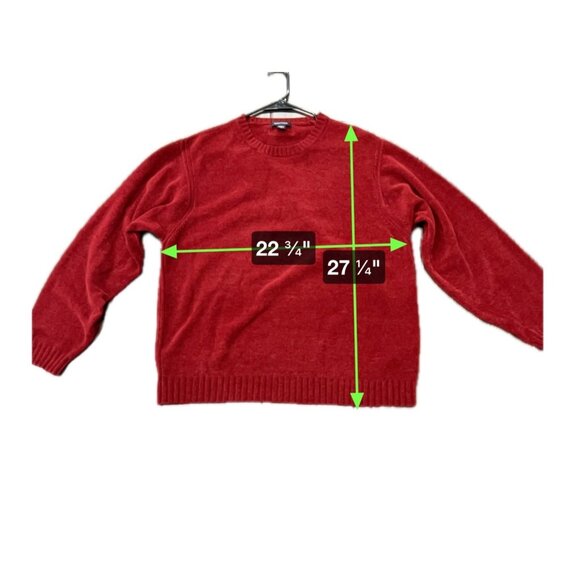 Nautica Red Crewneck Long Sleeve Sweater XL - Picture 10 of 10